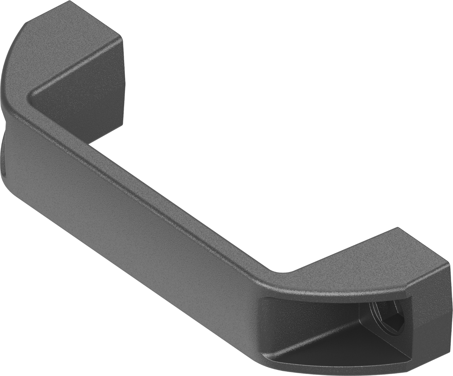 1x Griff Haltegriff Bügelgriff Kunststoff schwarz Bohrlochabstand 122 1C95-05