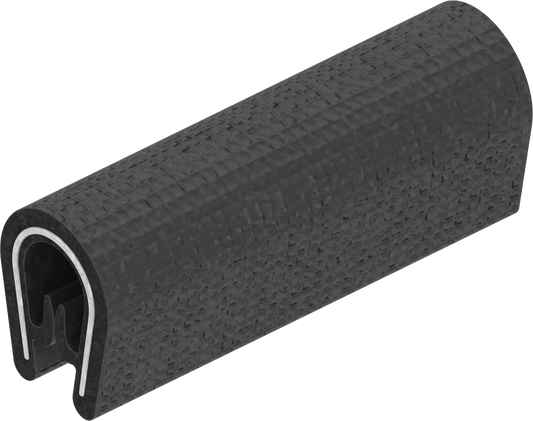 1x m Kantenschutz Kantenschutzprofil Dichtprofil KB 1-3mm PVC schwarz 1C10-10