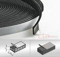 10 m Rolle Moosgummi Selbstklebend 20x4 mm Zellkaukautschuk EPDM schwarz 1C16-20