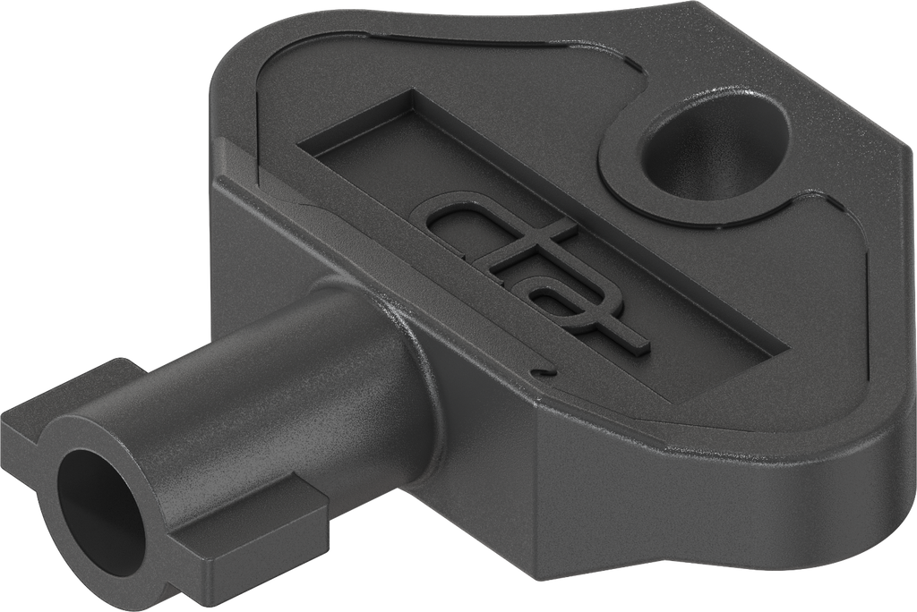 1x Dornschlüssel Steckschlüssel Doppelbart DB 5 mm Kunststoff schwarz 1C04-33