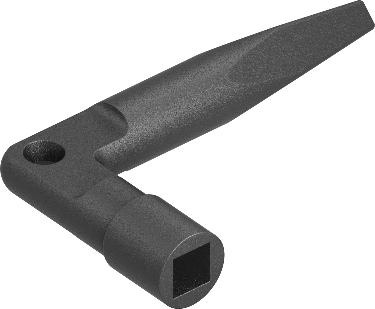 Bauschlüssel Steckschlüsse Vierkantschlüssel 9 6-10 Metall Zamak schwarz 1C04-52