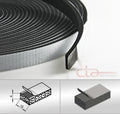 10 m Rolle Moosgummi Selbstklebend 15x4 mm Zellkaukautschuk EPDM schwarz 1C16-17