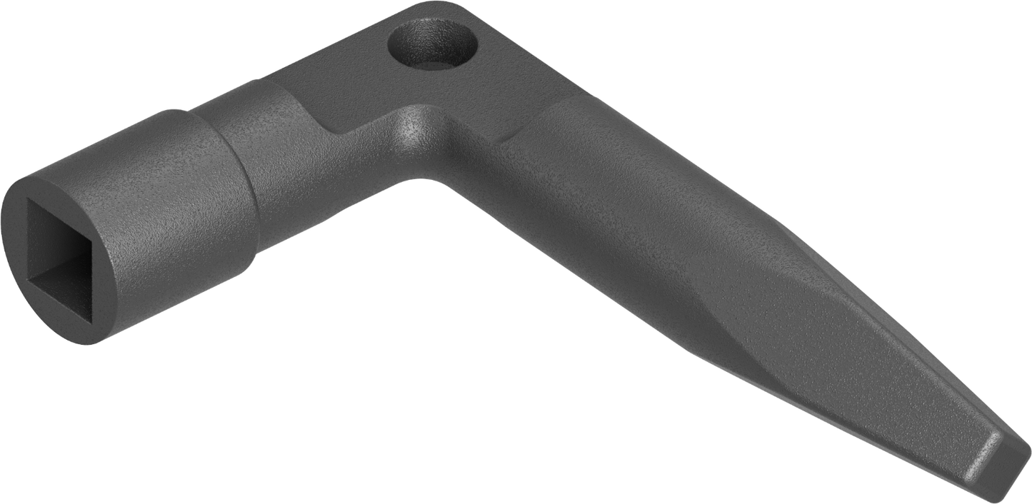 Bauschlüssel Steckschlüsse Vierkantschlüssel 9 6-10 Metall Zamak schwarz 1C04-52