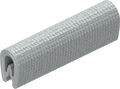 5 m Kantenschutz Kantenschutzprofil Dichtprofil KB 1- 2 mm PVC silber 1C10-04-02