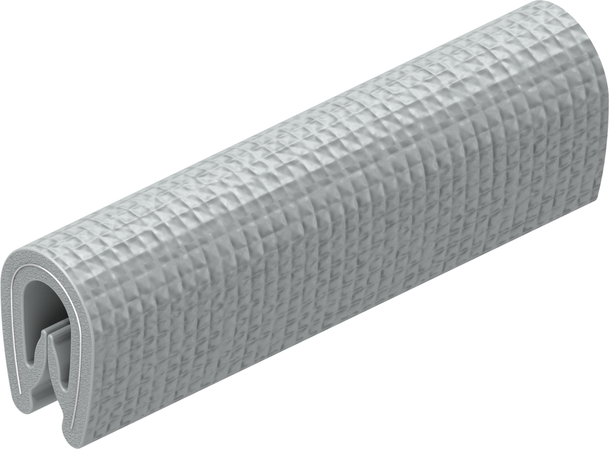 5 m Kantenschutz Kantenschutzprofil Dichtprofil KB 1- 2 mm PVC silber 1C10-04-02