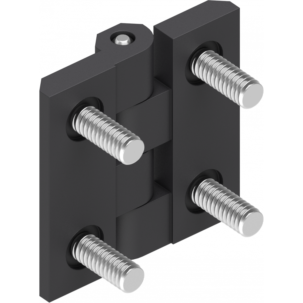 1x Scharnier Anschraubscharnier Türband Beschlag Z410 schwarz 60x60mm 1C56-U12