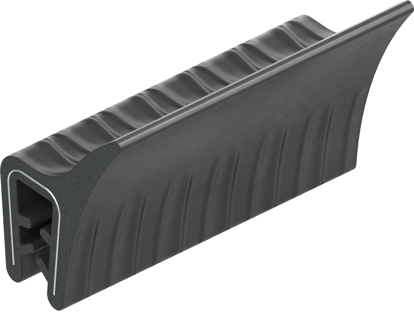 5 m Dichtungsprofil Dichtprofil Kantenschutz EPDM schwarz KB 0,5 - 2 mm 1C11-44