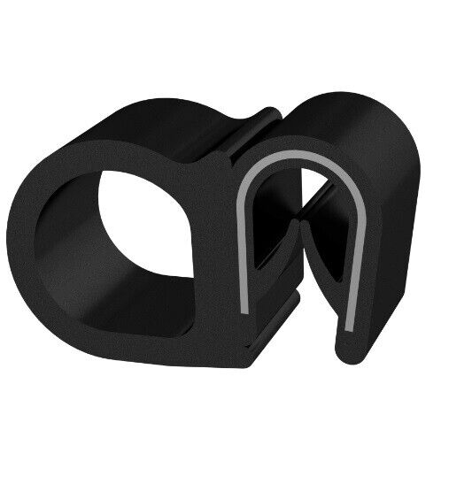 1m Dichtungsprofil Dichtprofil Kantenschutz EPDM PVC schwarz KB 1,-4mm 1C11-6009