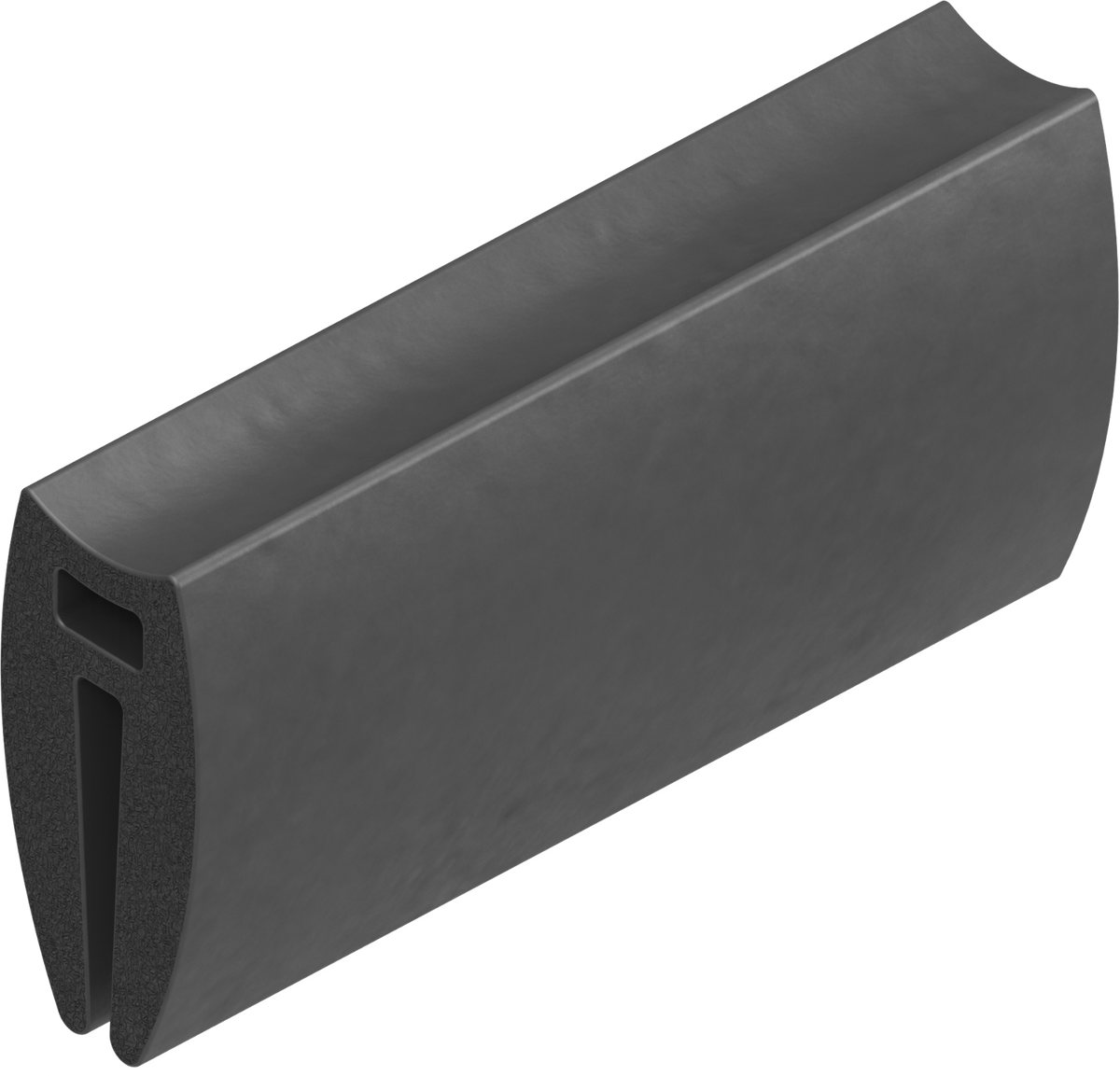 1 m Dichtungsprofil Dichtprofil Kantenschutz EPDM  schwarz KB 1 - 1,6 mm 1C38-02