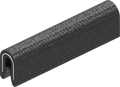 5 m Kantenschutz Kantenschutzprofil Dichtprofil KB 1 mm PVC schwarz 1C10-03