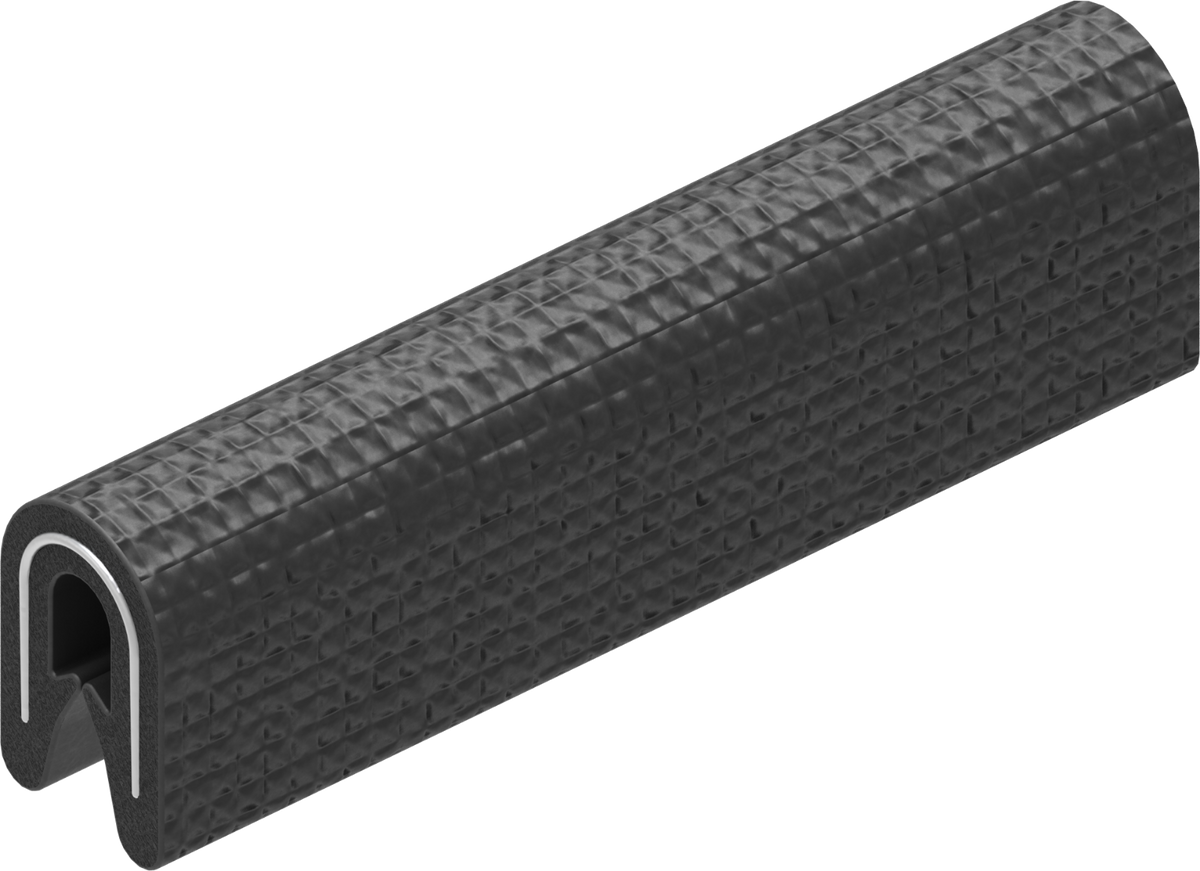 5 m Kantenschutz Kantenschutzprofil Dichtprofil KB 1 mm PVC schwarz 1C10-03