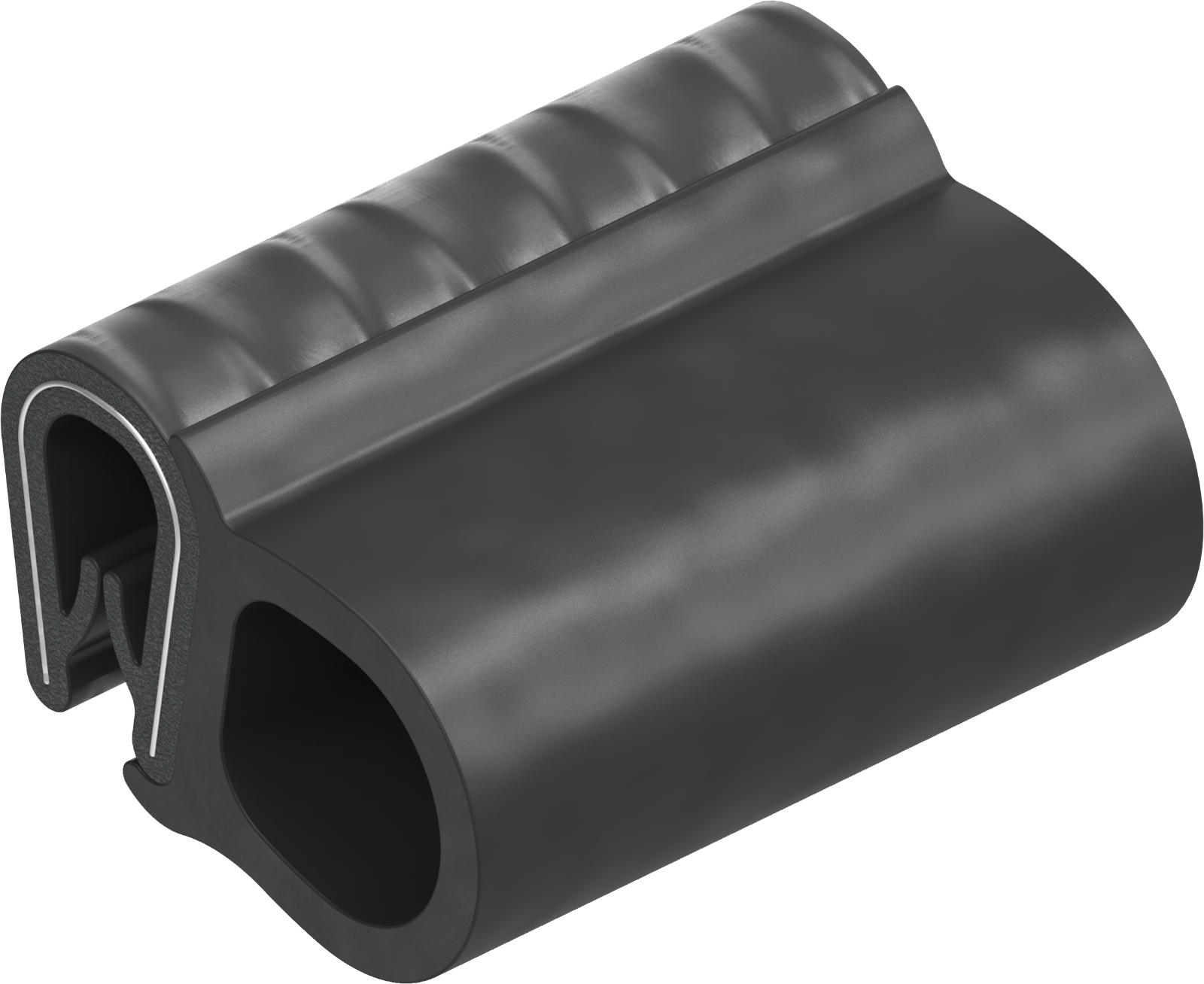 1 m Dichtungsprofil Dichtprofil Kantenschutz EPDM PVC schwarz KB 1- 4 mm 1C11-19