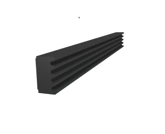 1x m Rolle Moosgummi Selbstklebend 9x3 Zellkaukautschuk EPDM Weiß 1C16-4042