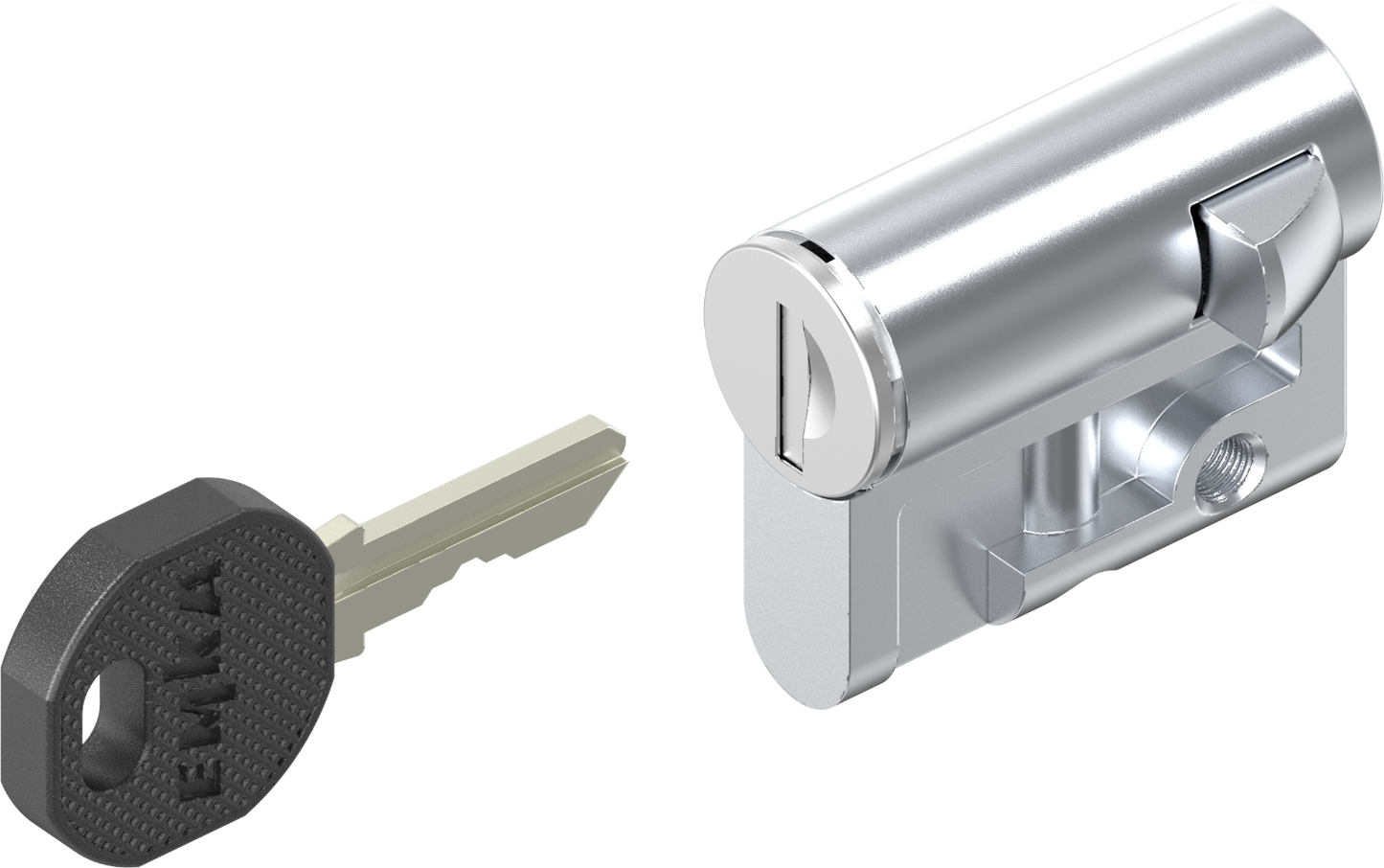 1x EMKA Profil-Halbzylinder für Schwenkgriff Schwenkhebel Verschluss 1109-U02