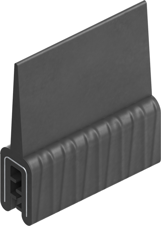 1 m Dichtungsprofil Dichtprofil Kantenschutz EPDM schwarz KB 1 - 3mm 1C11-36