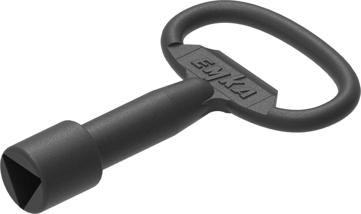 1x Dreikantschlüssel Steckschlüsse DK 10 mm   Zink-Druckguss schwarz 1C04-24