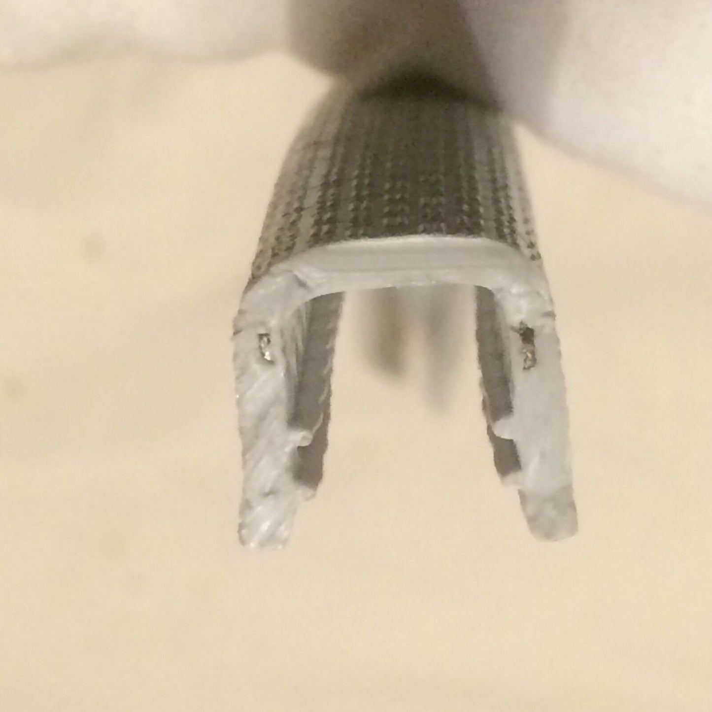 1m Kantenschutz Kantenschutzprofil Dichtprofil KB 10,0 mm PVC hellgrau 1C10-9508