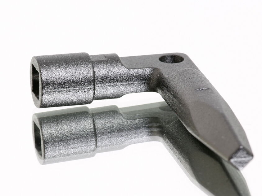 1x Bauschlüssel Steckschlüssel Vierkantschlüssel 9 6-10 Metall  schwarz 1C04-52