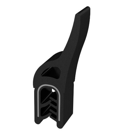 1m Dichtungsprofil Dichtprofil Kantenschutz EPDM PVC schwarz 1,5-3,5mm 1C11-6030