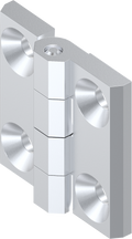 1x Scharnier Anschraubscharnier Türband Beschlag Z410 Verchromt 40x40mm 1C56-U05