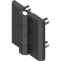 1x Scharnier Anschraubscharnier Türband Beschlag Z410 schwarz 60x60mm 1C56-U12
