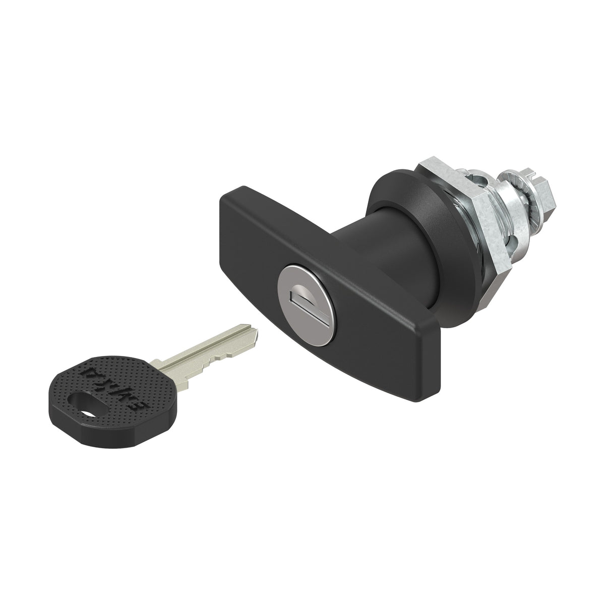 Cam lock, with T-handle, cam height 18 mm, lockable, die-cast zinc black (1C00-718) – view 2