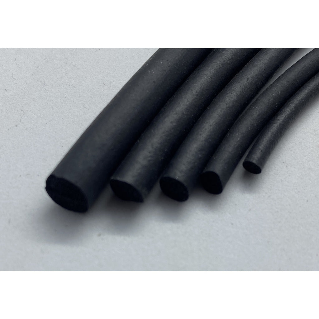 EPDM sponge rubber round cord, Ø 3 mm, black (1C16-01)