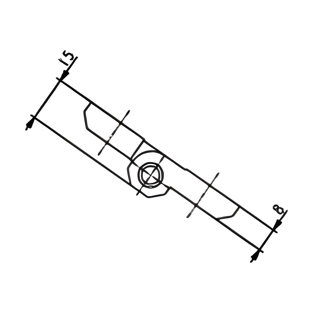 Surface-mounted hinge, 60 × 60 mm, die-cast zinc black (1C56-U14) – view 2
