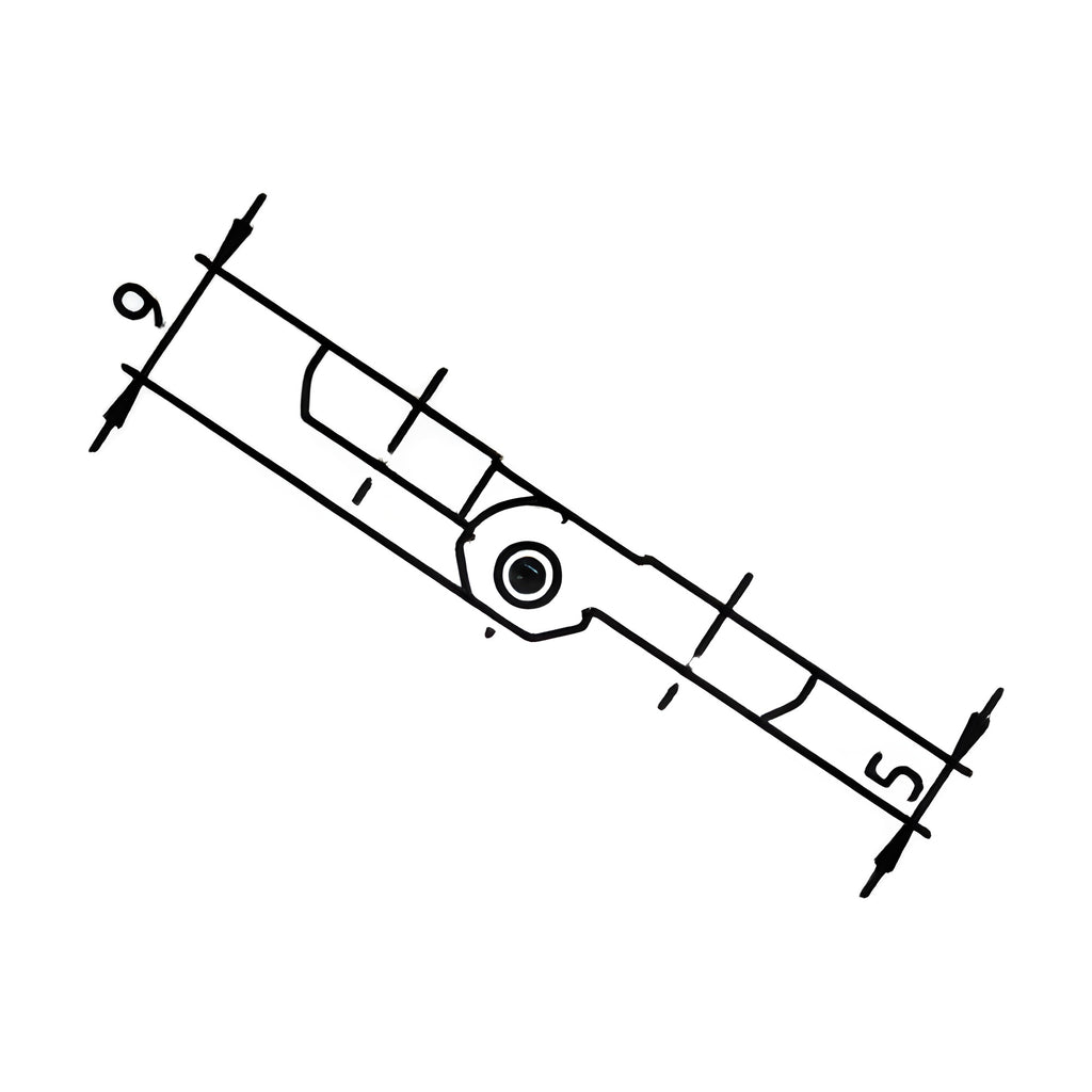 Anschraubscharnier, 50 × 50 mm, Kunststoff schwarz (1C56-U31) – Ansicht 2