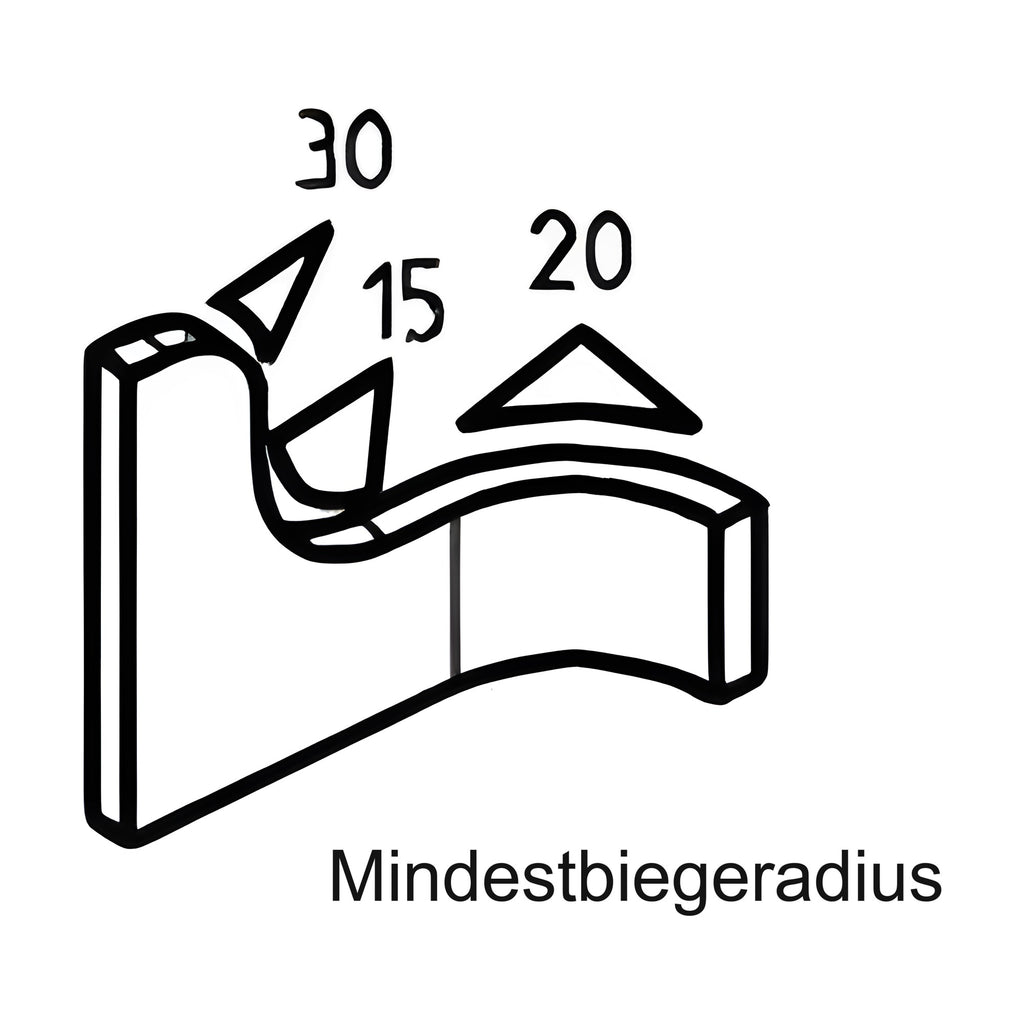 Kantenschutzprofil mit Stahlkern PVC, Klemmbereich 6–8 mm, hellgrau (1C10-06-01)