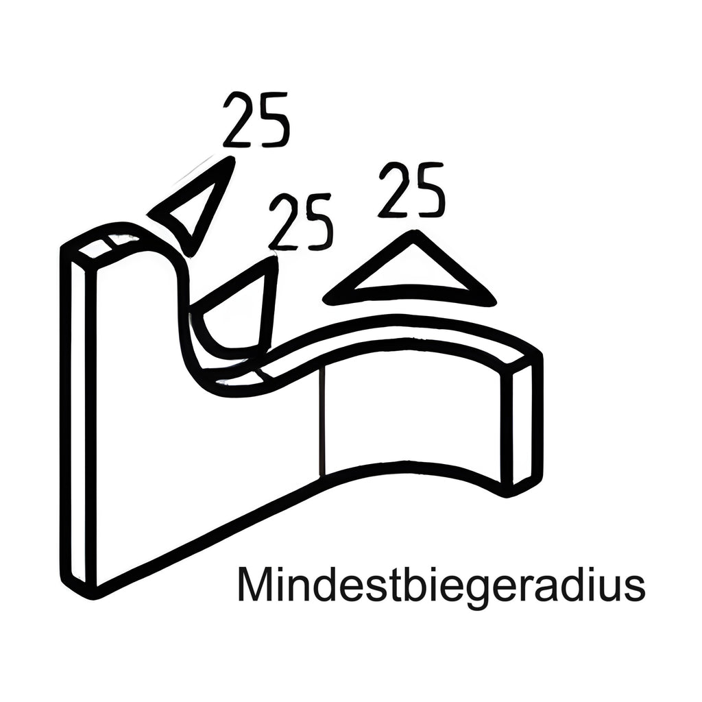 Kantenschutzprofil mit Stahlkern PVC, Klemmbereich 3–5 mm, anthrazit (1C10-07-1)
