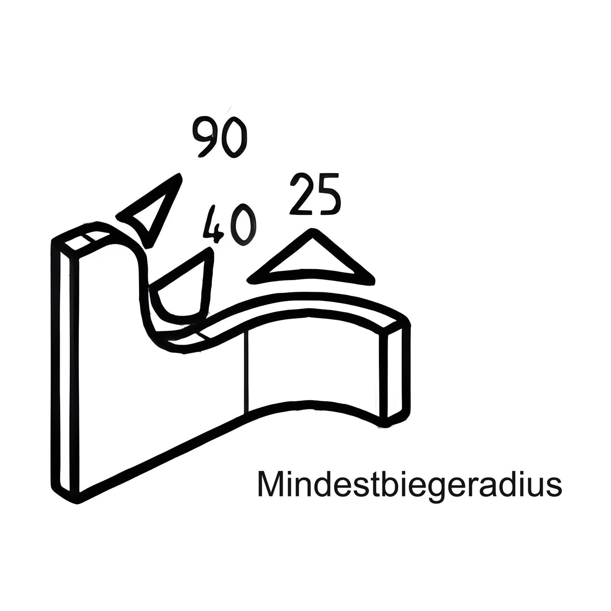 Kantenschutzprofil EPDM, Klemmbereich 3–4 mm, schwarz (1C38-07)