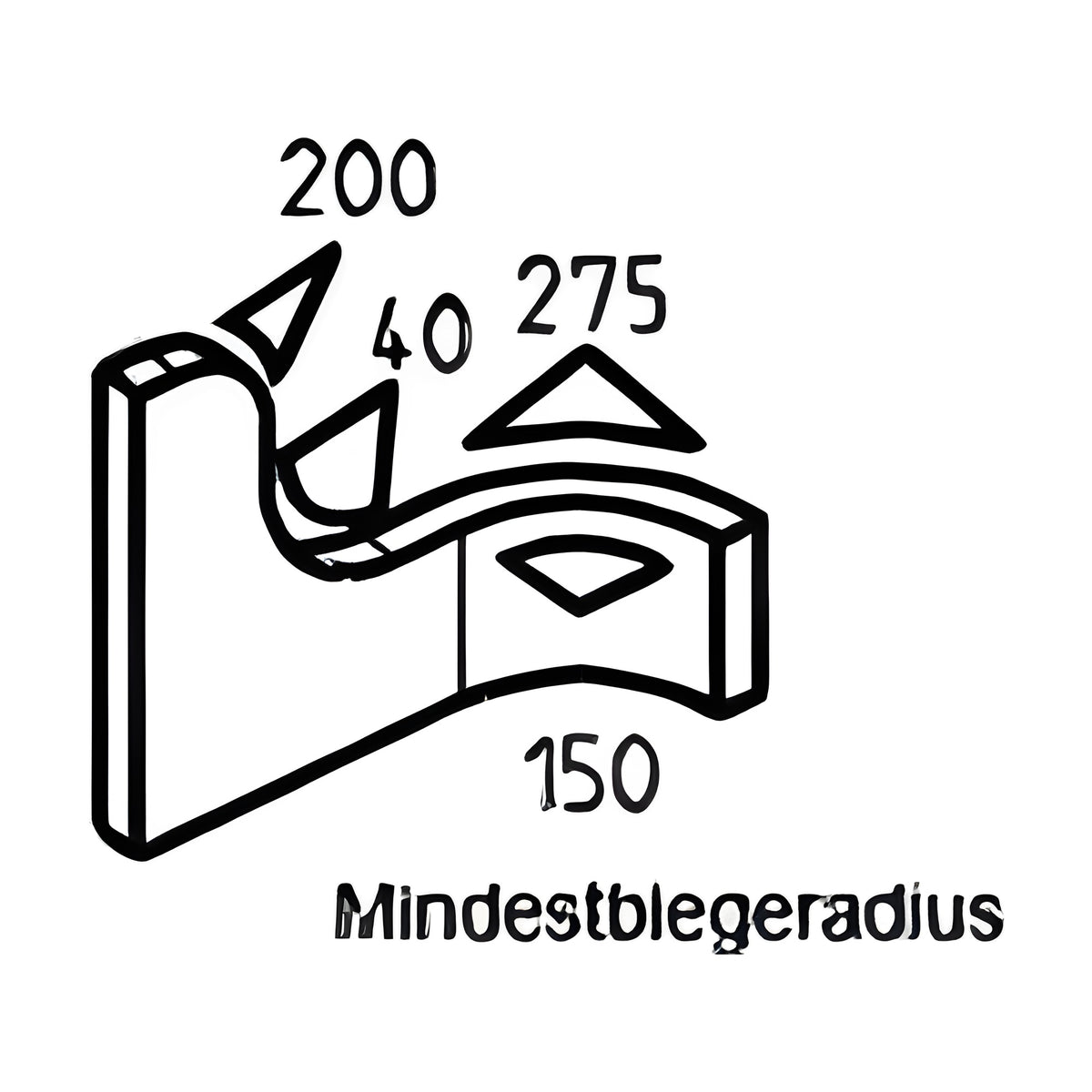 Klemmprofil mit Dichtkopf EPDM / PVC, Klemmbereich 1–4 mm, schwarz (1C11-26) – Ansicht 2