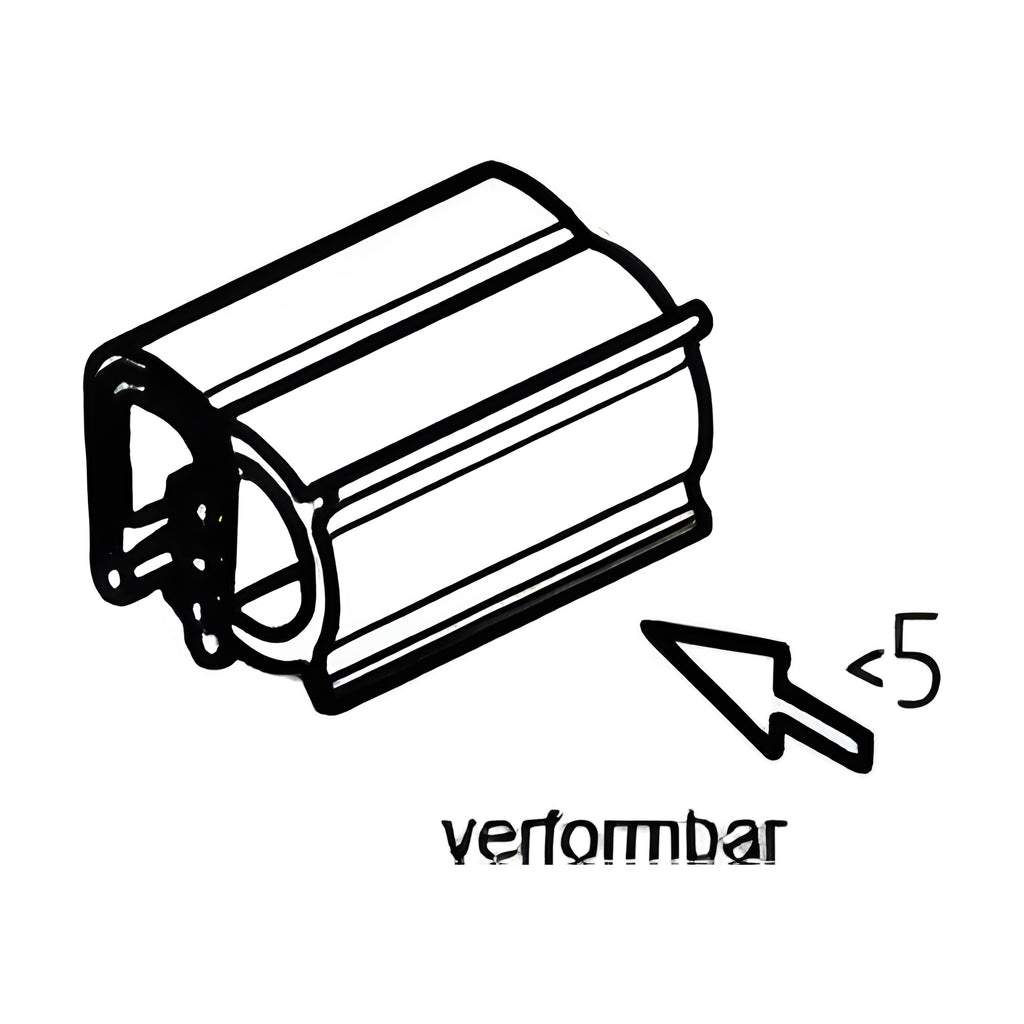 NBR clamping profile with sealing bulb, clamping range 1–3.5 mm, black (1C11-16) – view 3