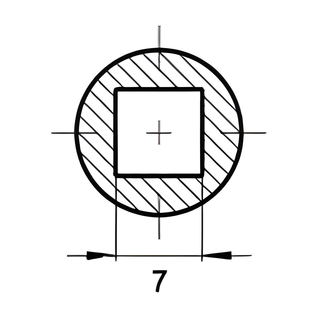 Vierkantschlüssel, 7 mm, Zink-Druckguss schwarz (1C04-01) – Ansicht 3