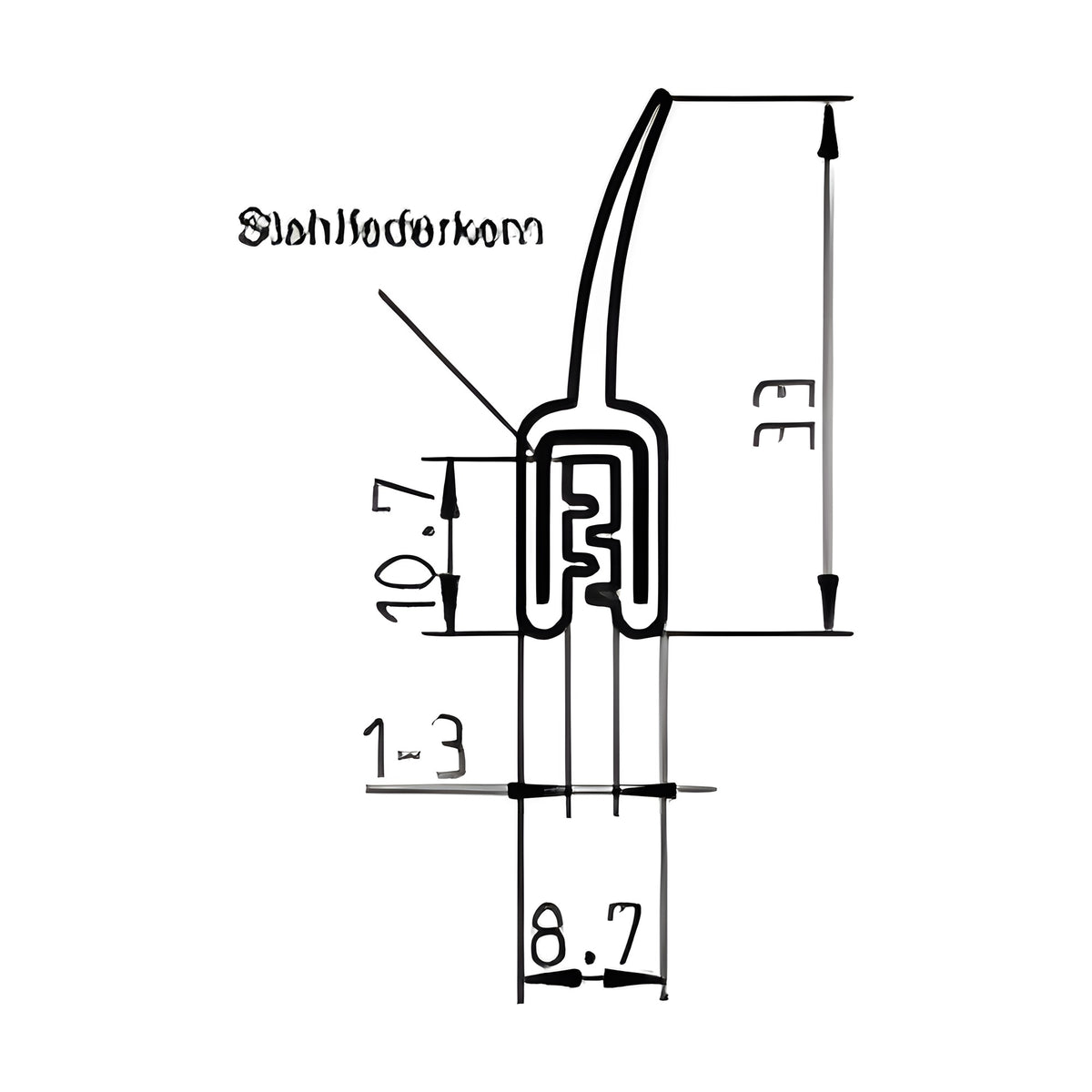 Klemmprofil mit Dichtkopf EPDM, Klemmbereich 1–3 mm, schwarz (1C11-30)