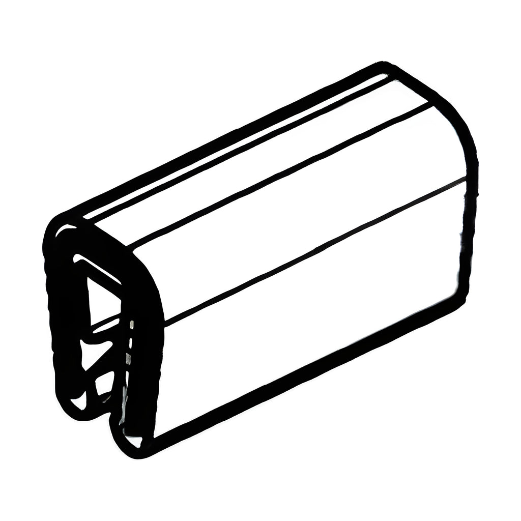 Kantenschutzprofil mit Stahlkern EPDM, Klemmbereich 0,8–2,5 mm, schwarz (1C10-12) – Ansicht 3