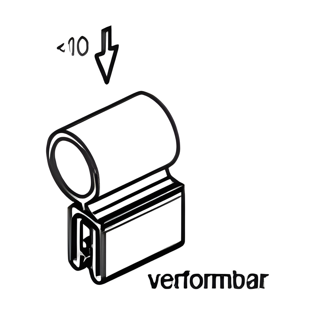 Klemmprofil mit Dichtkopf EPDM, Klemmbereich 1–3 mm, schwarz (1C11-34) – Ansicht 3