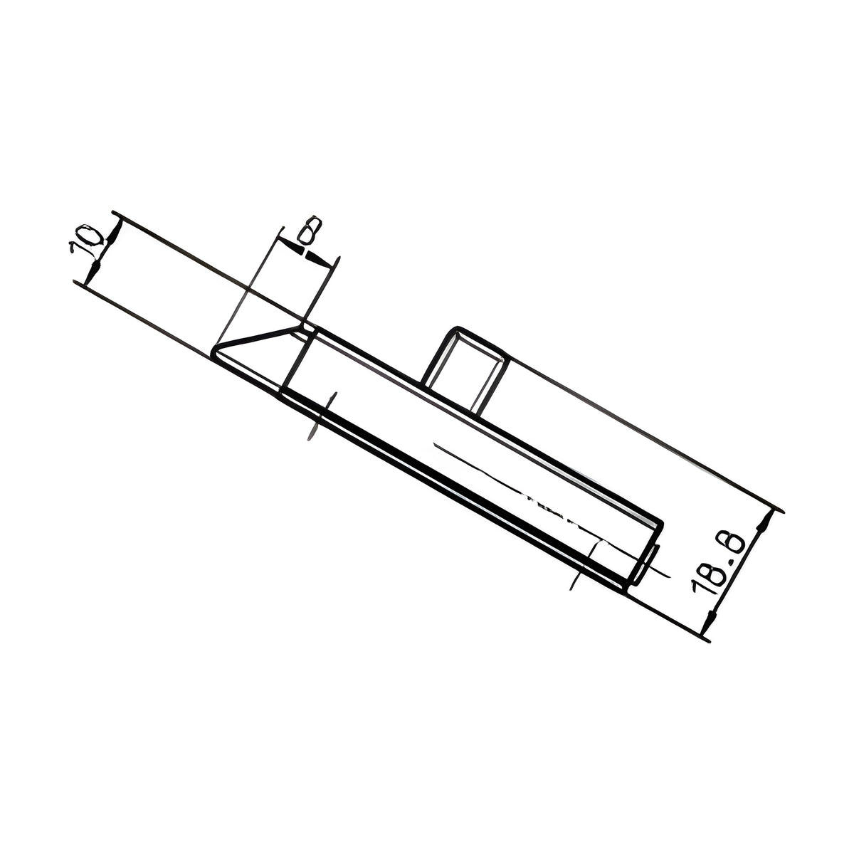 Spring bolt, steel/die-cast zinc blue zinc-plated (1C53-U01) – view 3
