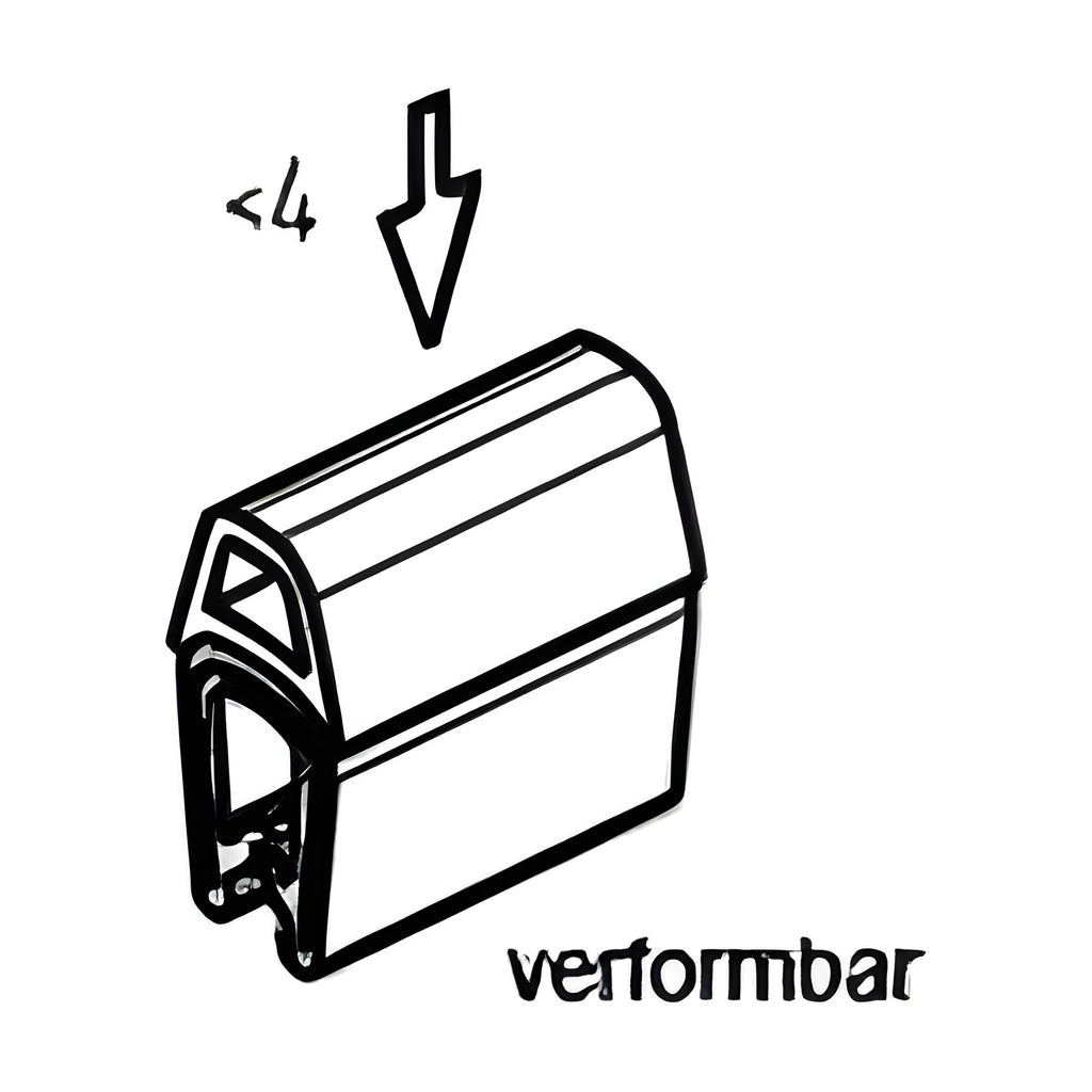 Klemmprofil mit Dichtkopf EPDM / PVC, Klemmbereich 1–4 mm, schwarz (1C11-18) – Ansicht 3