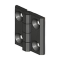 Anschraubscharnier, 50 × 50 mm, Zink-Druckguss schwarz (1C56-U08)