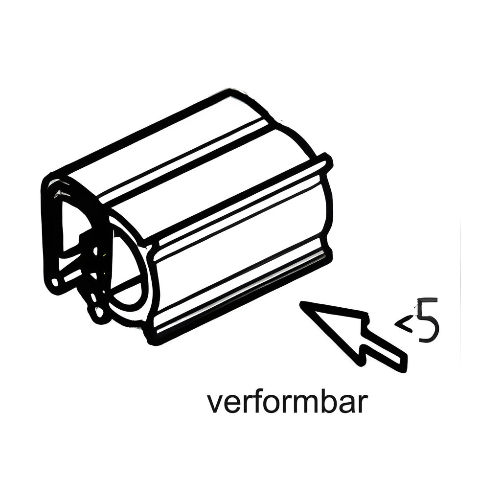 Klemmprofil mit Dichtkopf EPDM, Klemmbereich 1–3,5 mm, schwarz (1C11-06)