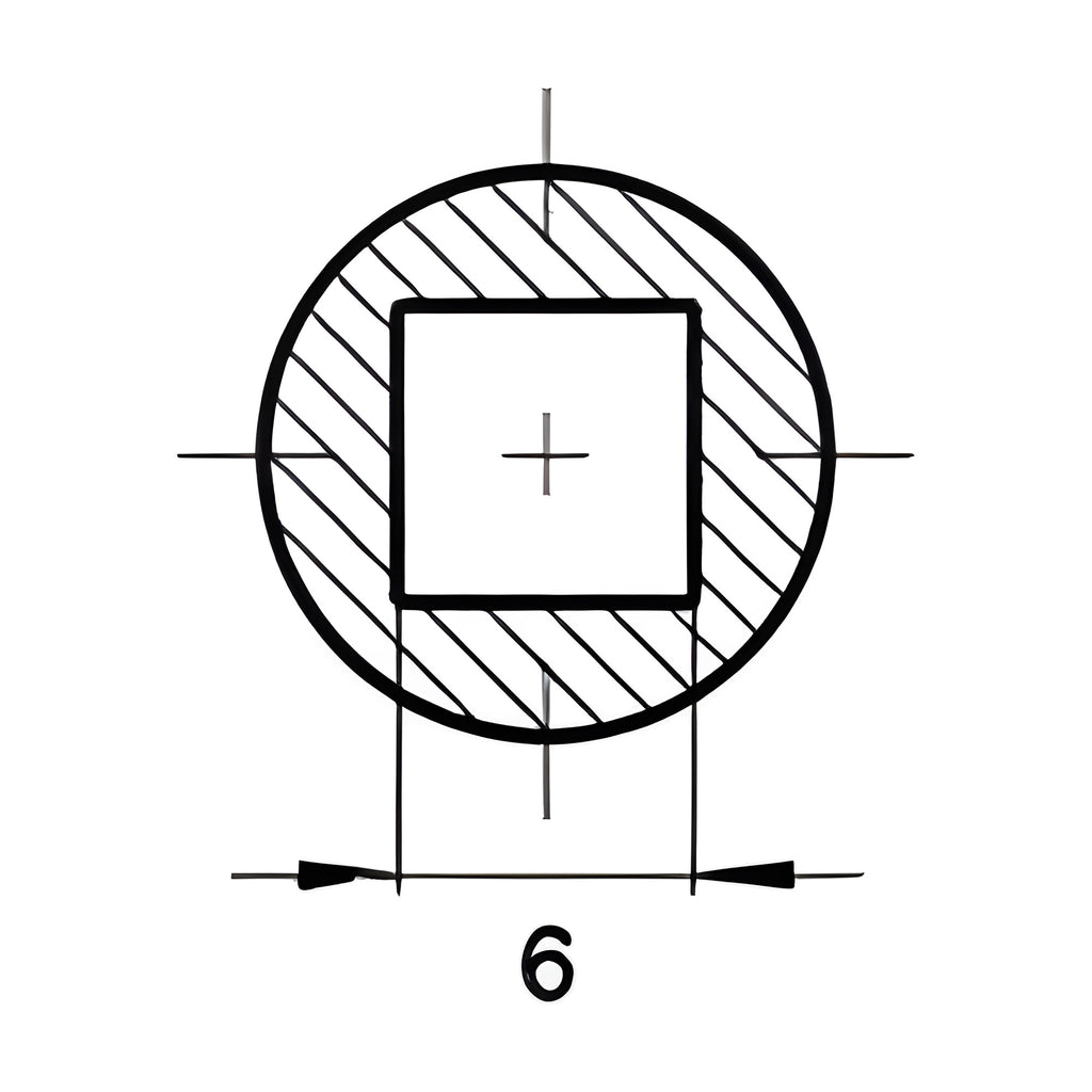 Vierkantschlüssel, 6 mm, Zink-Druckguss schwarz (1C04-20) – Ansicht 3