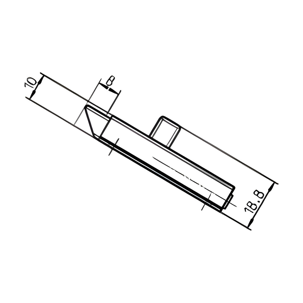 Federriegel, Stahl/Zink-Druckguss blau verzinkt (1C53-U02) – Ansicht 3