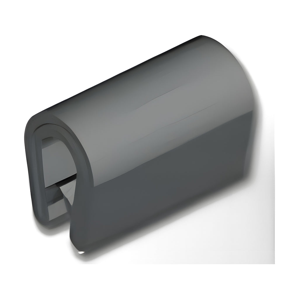 Kantenschutzprofil mit Stahlkern PVC, Klemmbereich 1–4,5 mm, schwarz (1C10-01)