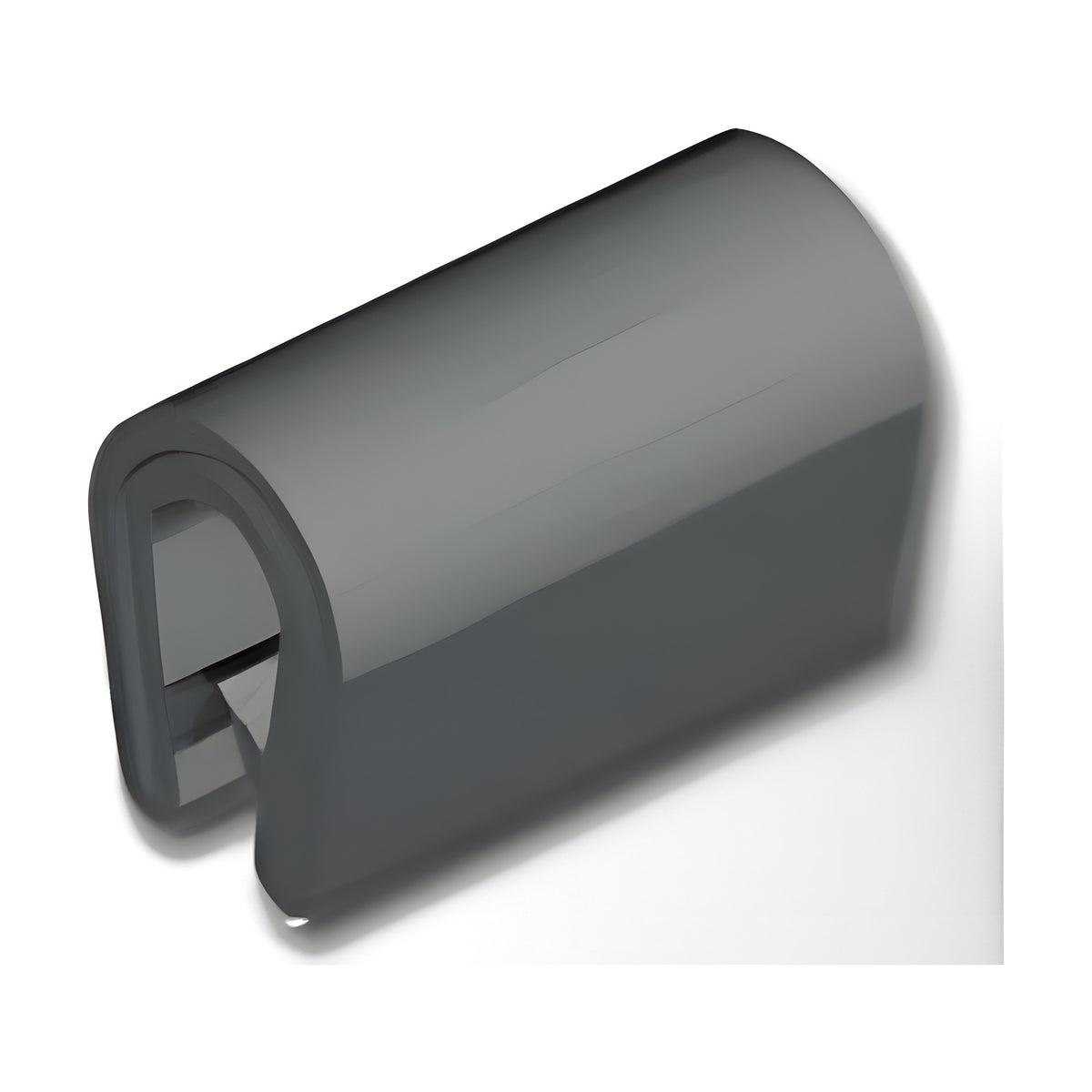 Kantenschutzprofil mit Stahlkern PVC, Klemmbereich 1–4,5 mm, schwarz (1C10-01)