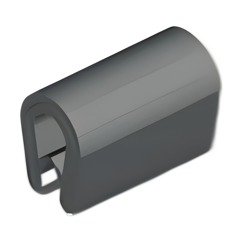 Kantenschutzprofil mit Stahlkern PVC, Klemmbereich 3–5 mm, hellgrau (1C10-07-02)