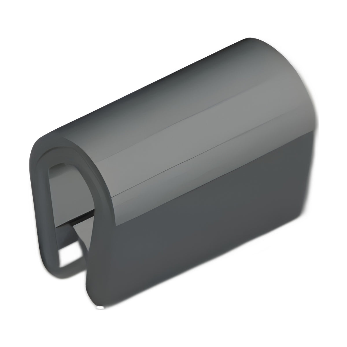 Kantenschutzprofil mit Stahlkern PVC, Klemmbereich 3–5 mm, hellgrau (1C10-07-02)