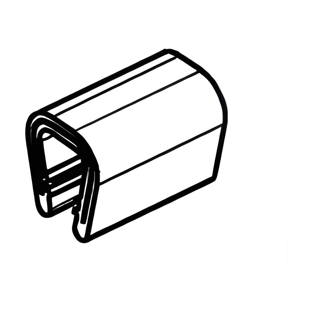 Kantenschutzprofil mit Stahlkern PVC, Klemmbereich 6–8 mm, hellgrau (1C10-06-01)