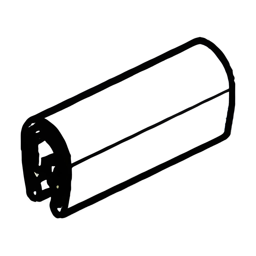 PVC edge protection profile with steel core, clamping range 1–2 mm, black (1C10-02) – view 4